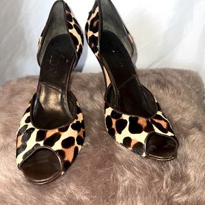 VINTAGE DIOR PEEP TOE PUMPS